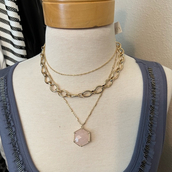 Panacea Layer Rose Quartz necklace - Picture 4 of 4